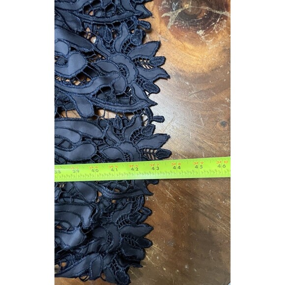 Bardot Isa Cocktail Dress Size 10 Lace Halter French Navy Lined Evening Party - Picture 10 of 12